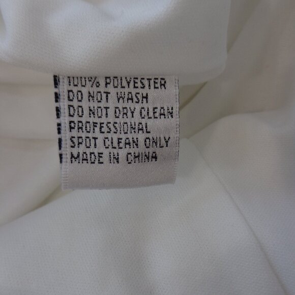 Hannah S Ladies‎ Beautiful White Beaded One Shoulder Strap Ruched Dress Size 6 - Picture 7 of 7